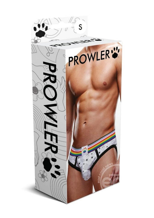 Prowler Pride Love and Peace 3 Brief - Medium - Rainbow