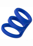 Admiral Triple Silicone Cock Cage - Blue