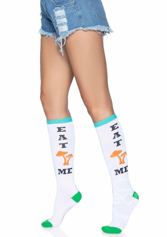 LEG AVENUE EAT ME KNEE HIGH - O/S