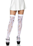 SUGAR SKULL NET THIGH HIGHS OS