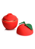 Shegasm 6X Forbidden Apple Rechargeable Silicone Clit Stimulator - Red/Green