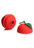 Shegasm 6X Forbidden Apple Rechargeable Silicone Clit Stimulator - Red/Green