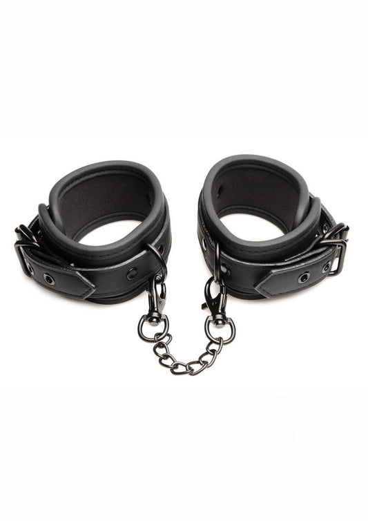 Master Series Kinky Comfort Wrist & Ankle Cuff Set - Leather