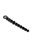 Anal Adventures Platinum Silicone Beginner Anal Beads - Black