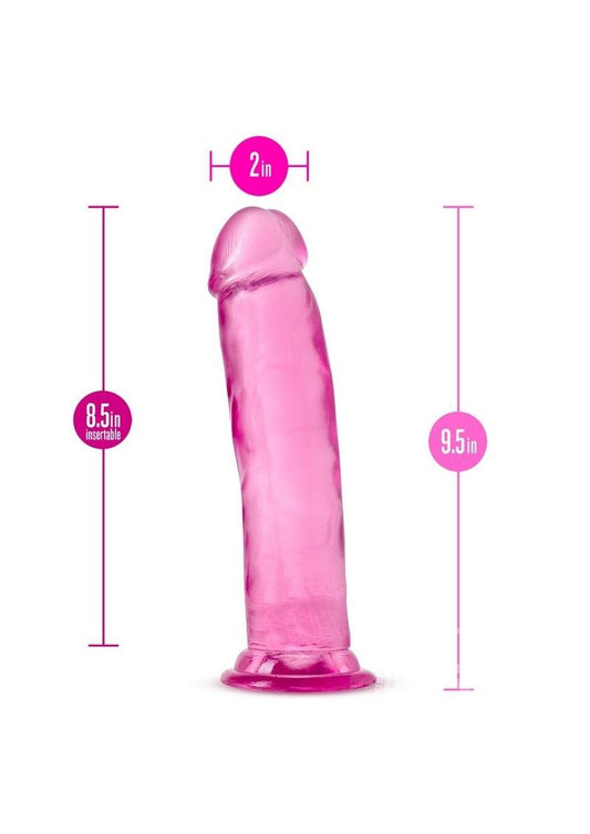 B Yours Plus Thrill n' Drill Realistic Dildo 9in - Pink