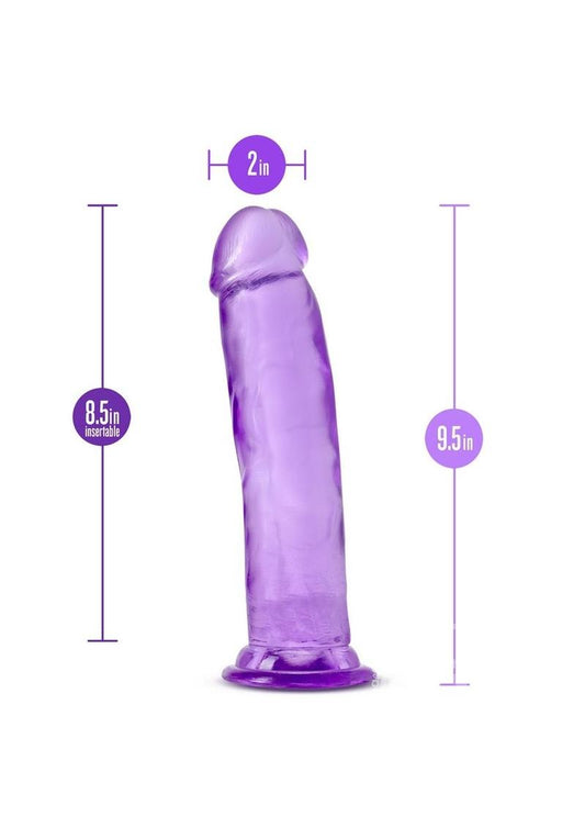 B Yours Plus Thrill n' Drill Realistic Dildo 9in - Purple