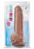 Au Naturel Big Boy Dildo With Balls 10in - Caramel