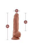 Au Naturel Big Boy Dildo With Balls 10in - Caramel