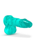 B Yours Plus Ram n' Jam Realistic Dildo with Balls 8in - Teal