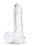 B Yours Plus Ram n' Jam Realistic Dildo with Balls 8in - Clear