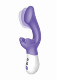 The Rabbit Company The Come Hither G-Kiss Butterfly Silicone Rechargeable Rabbit Vibrator - Purple