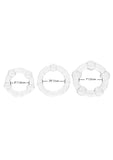 Island Rings Cock Rings (3 piece set) - Clear