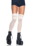 Acrylic Pointelle Over The Knee Scrunch Sock