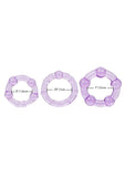 Island Rings Cock Rings (3 piece set) - Purple