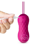 Blush Carina Rechargeable Silicone Vibrating Egg - Velvet Fuchsia