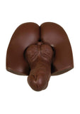 Gender X Backdoor Bash Stroker with Vibrating Cock Ring - Chocolate