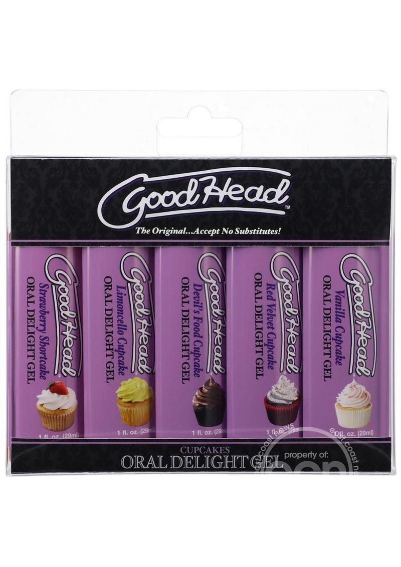 GoodHead Oral Delight Gel (5 Pack) 1oz - Cupcakes