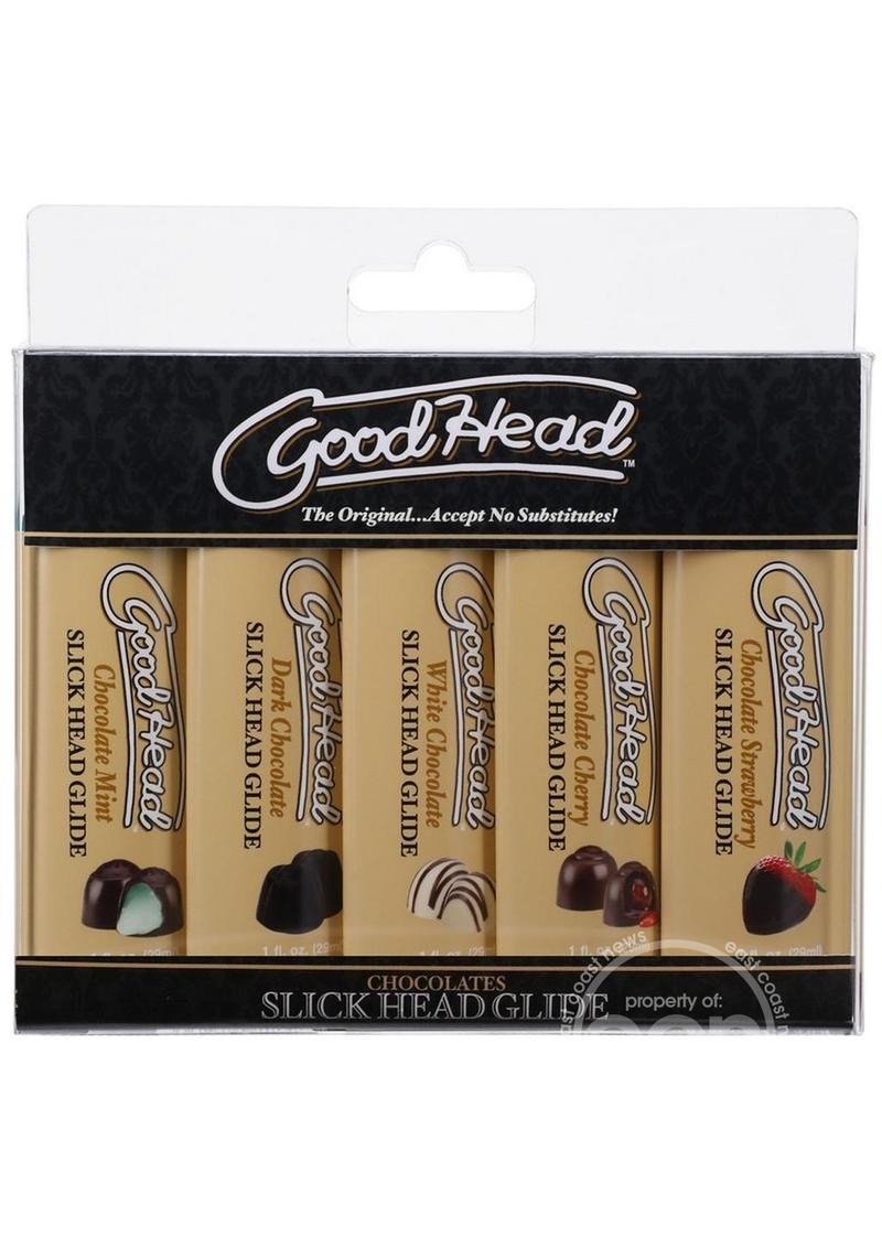 GoodHead Slick Head Glide (5 Pack) 1oz - Chocolates