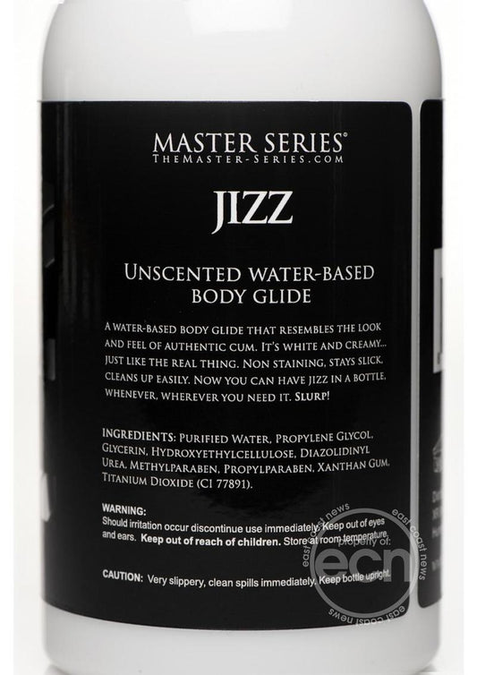 Master Series Jizz Unscented Water Based Lube 16oz