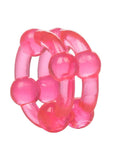 Island Rings Double Stacker Cock Rings (2 piece set) - Pink