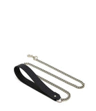 Chain Leash with Leather Handle