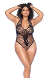 Floral Fishnet Bodysuit