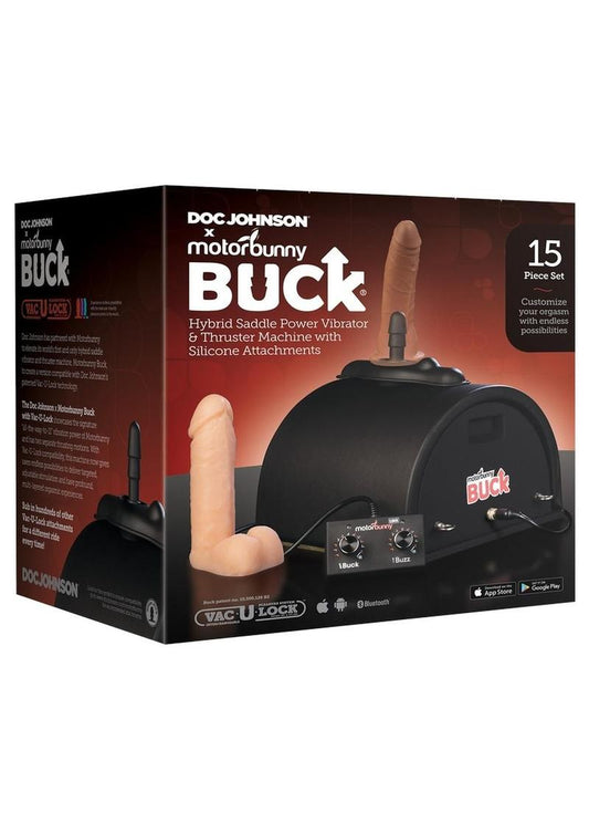 Doc Johnson x Motorbunny Buck with Vac-U-Lock - Black