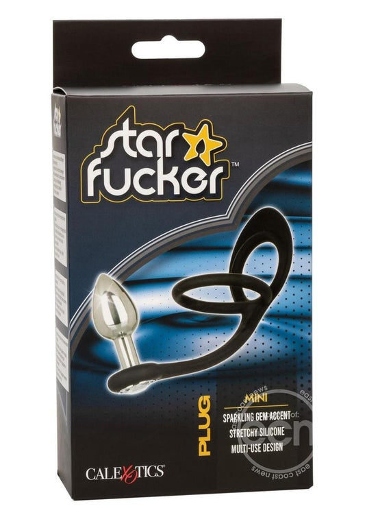 Star Fucker Mini Plug Silicone Dual Enhancer - Black