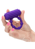 Silicone Rechargeable 5 Bead Maximus Couples Ring - Purple