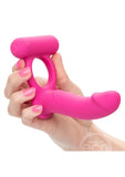 Silicone Rechargeable Double Diver Couples Ring - Pink