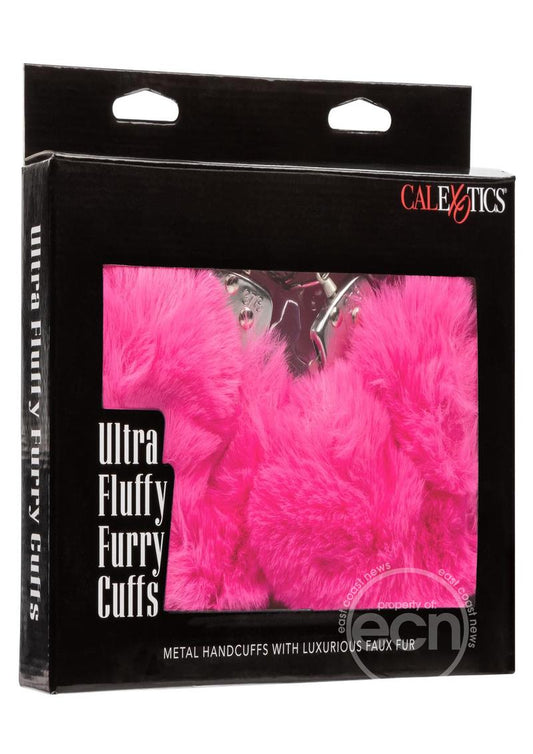 Ultra Fluffy Furry Cuffs - Pink