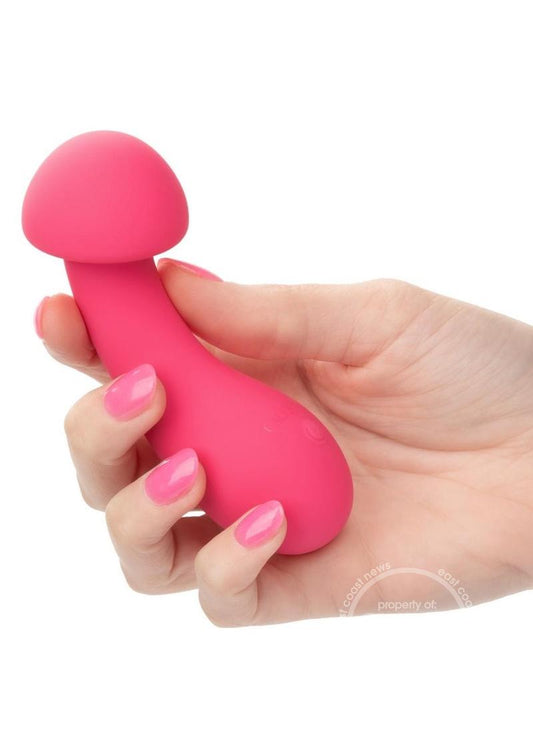 Liquid Silicone Pixies Exciter Rechargeable Vibrator - Pink