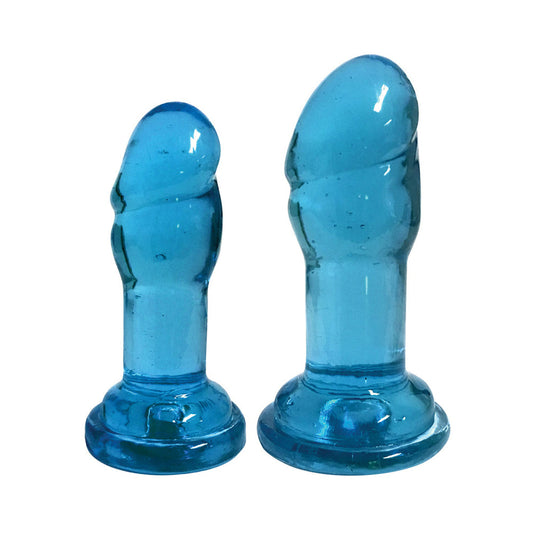 Curve Toys Lollicock Slim Sticks Duo Anal Plug with Suction Cup 2-Pack