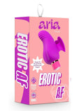 Aria Erotic AF Rechargeable Silicone Vibrator - Plum