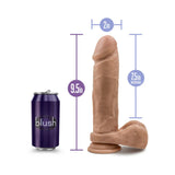 Au Naturel 9.5 in. Posable Dual Density Dildo with Balls