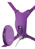 Fantasy For Her Ultimate Butterfly Silicone Strap-On with Remote Control - Purple