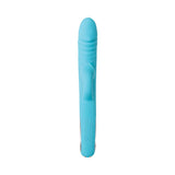 Evolved Triple Infinity Rechargeable Heating Suction Silicone Dual Stimulator Blue