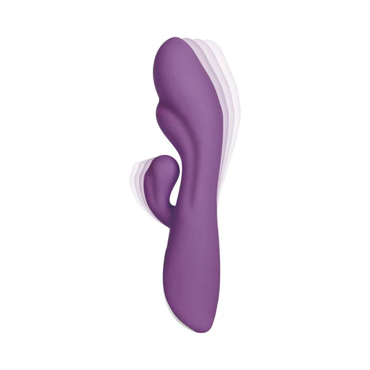 Evolved Rampage Rechargeable Silicone Dual Stimulator Purple