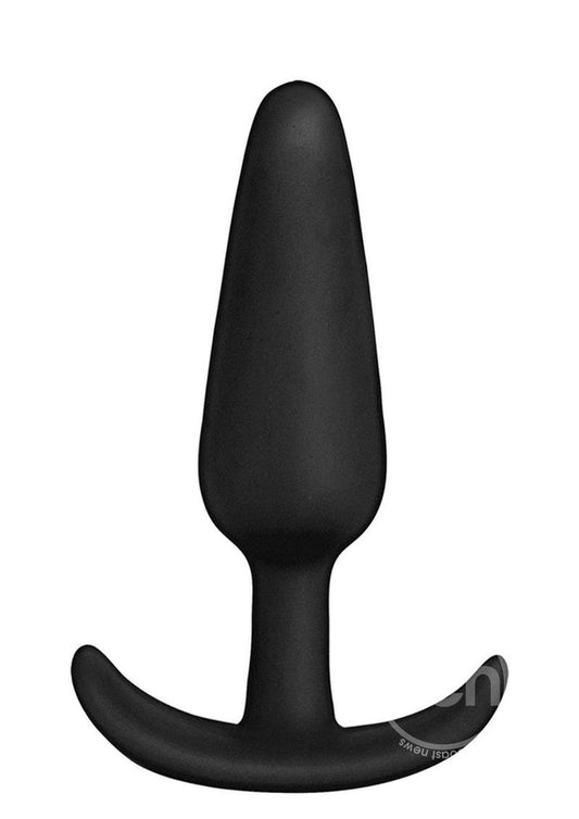 In a Bag Silicone Anal Plug 4in - Black