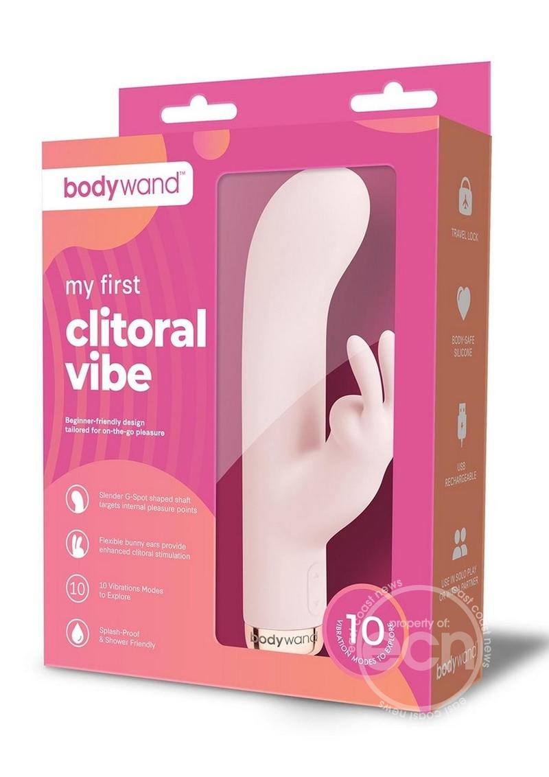 Bodywand My First Clitoral Vibe Silicone Rechargeable Vibrator - Pink