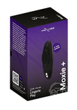 We-Vibe Moxie+ Wearable Rechargeable Silicone Panty Vibe Clitoral Stimulator with Remote Control - Black