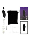 We-Vibe Moxie+ Wearable Rechargeable Silicone Panty Vibe Clitoral Stimulator with Remote Control - Black