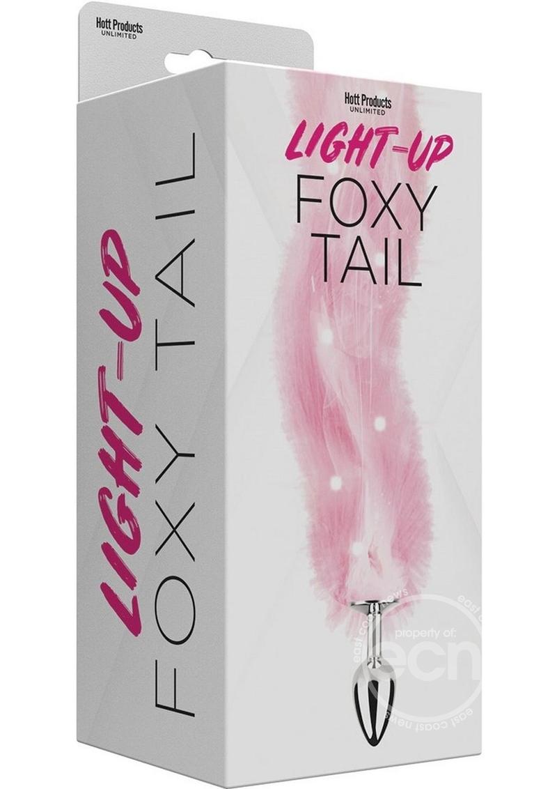 Foxy Tail Silicone Butt Plug - Pink