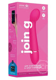 Love Distance Join G App Controlled Silicone Rechargeable G-Spot Vibrator - Pink