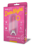 Bodywand Date Night Rechargeable Silicone Lipstick Vibrator - Pink/White