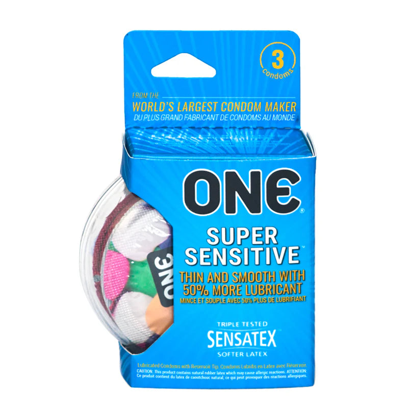 ONE SUPER SENSITIVE 3PK CONDOMS