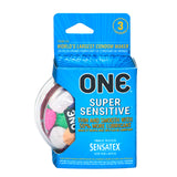 ONE SUPER SENSITIVE 3PK CONDOMS