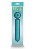 Revel Fae Rechargeable Silicone Vibrator with Clitoral Stimulator - Teal