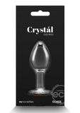 Crystal Desires Red Heart Glass Anal Plugs - Medium