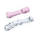 Glas 2-Piece Double Pleasure Glass Dildo Set